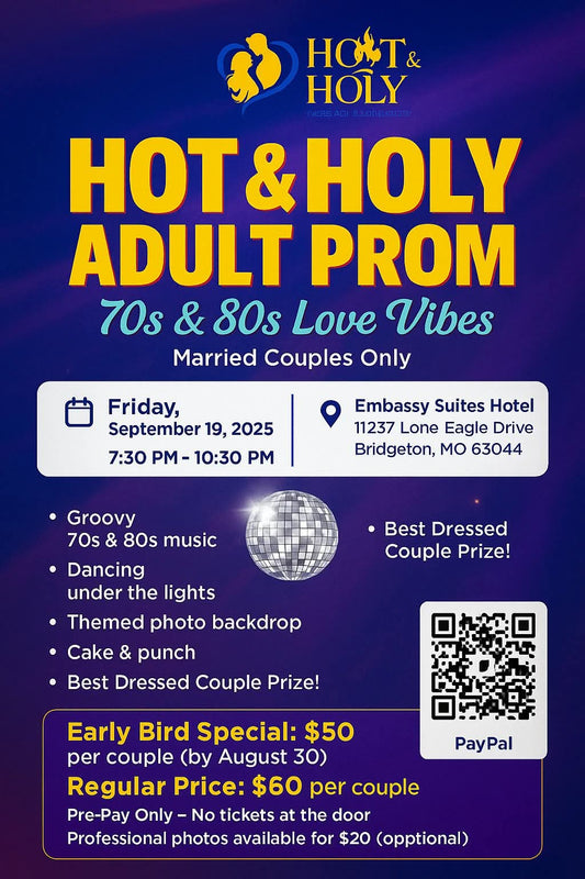 Married Couples ONLY Adult Prom 70's / 80's Sept 18 7:30pm