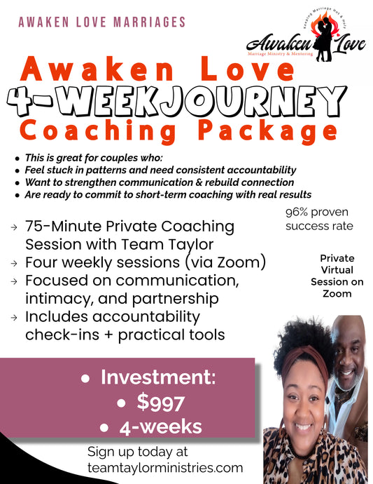 4-Week Journey Coaching $997