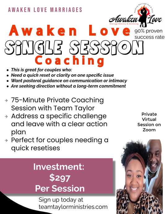 Single Sesson Coaching $297